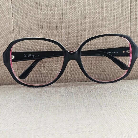 Vera Bradley Women Eyeglasses Sunglasses Frame Big Face Glasses Black/Pink - Picture 3 of 12